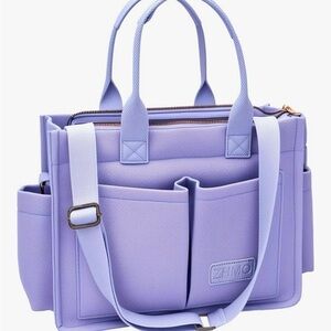 Women's Lavender Canvass Laptop Bag